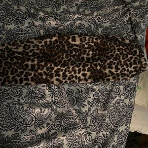 Leopard print sweat pants! They are a little shorter than normal sweats!